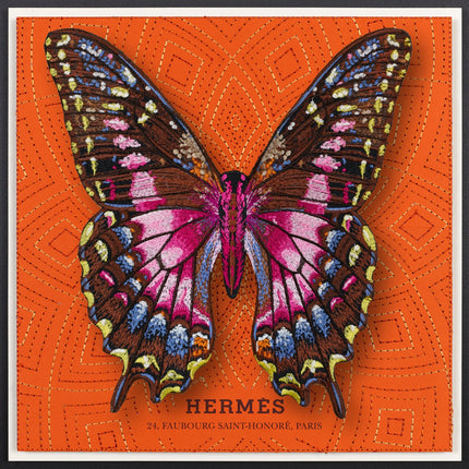 Purple Swallowtail Butterfly Framed - Stephen Wilson Studio