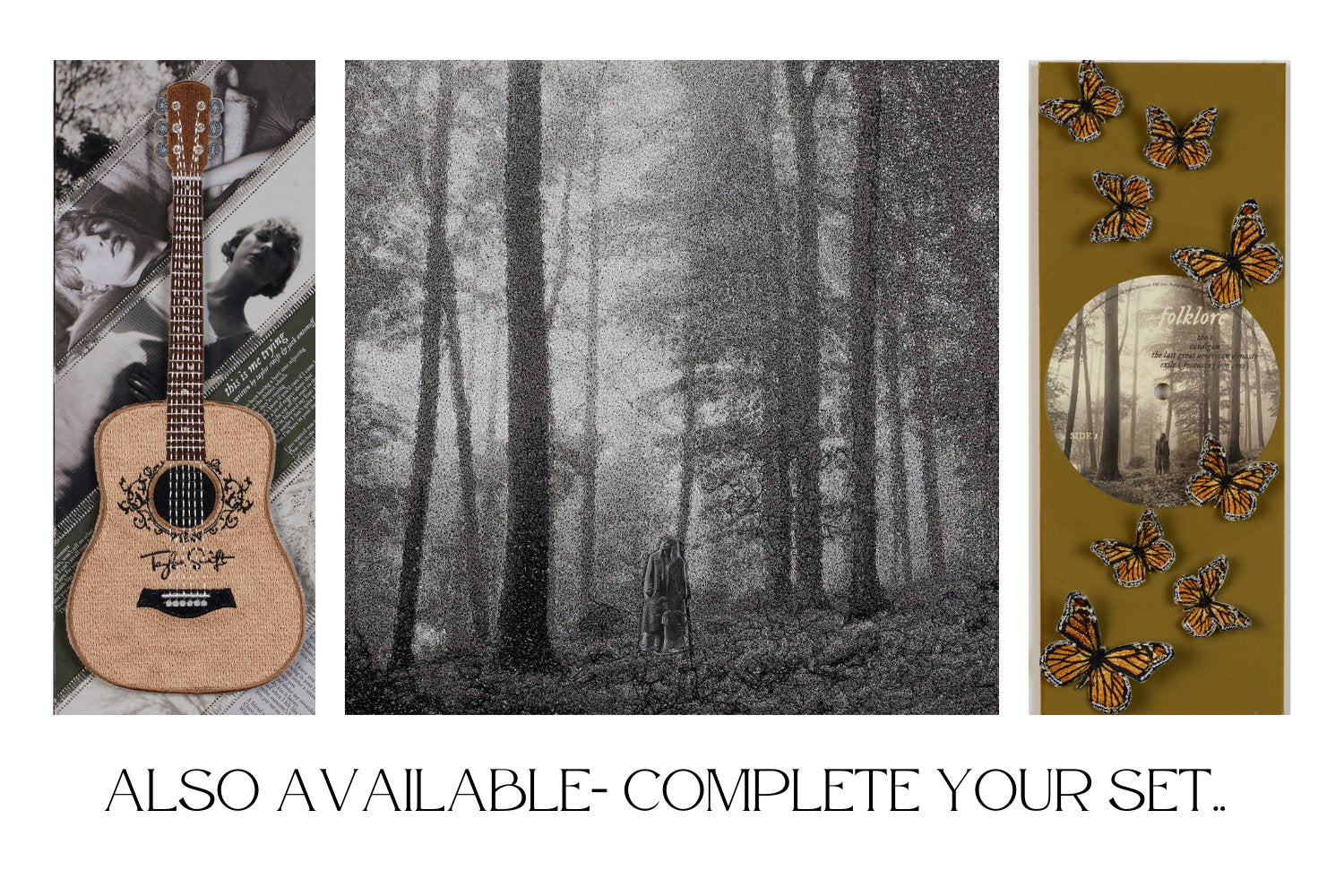 Taylor Swift Folklore Guitar Petite 5"x12" - Stephen Wilson Studio