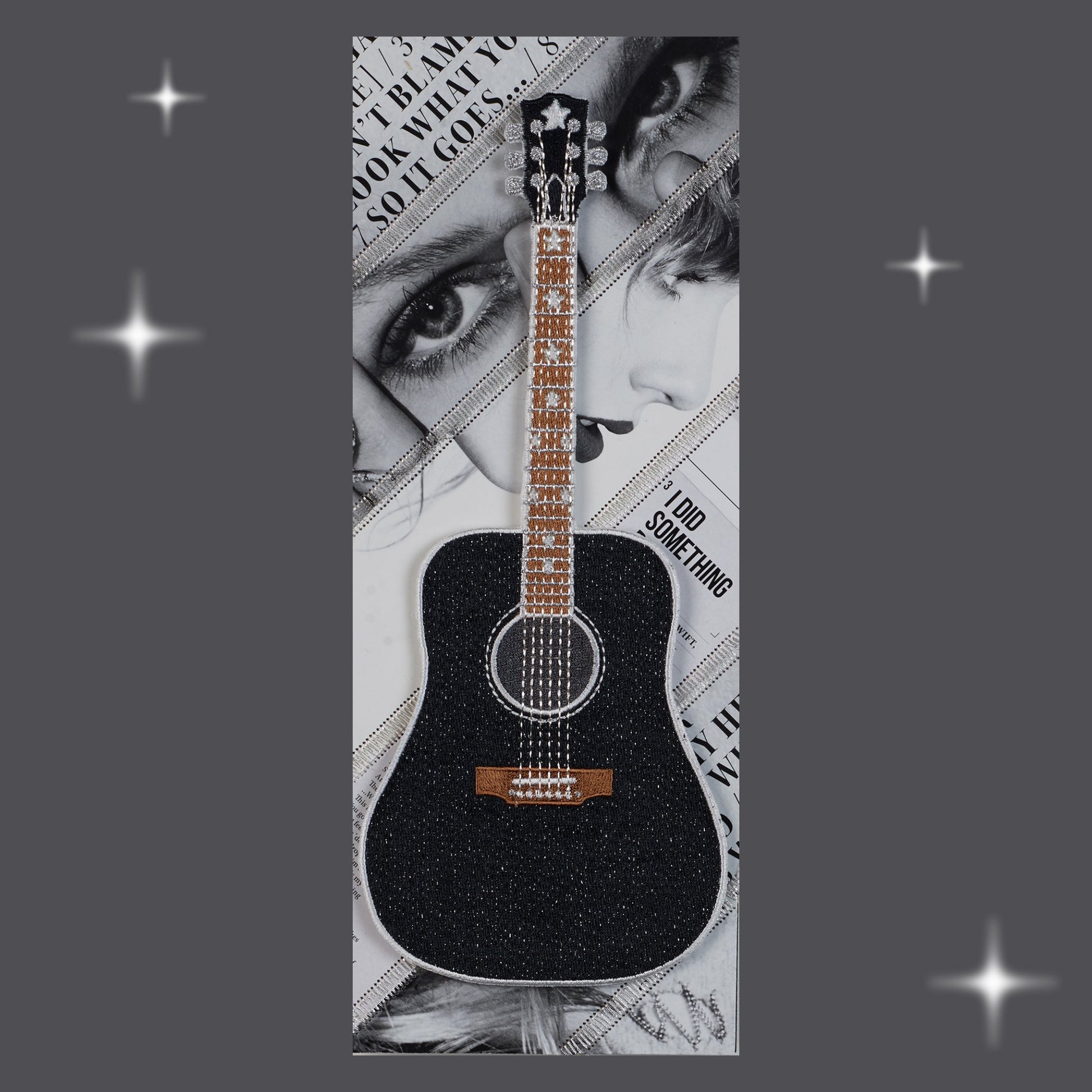 Taylor Swift Reputation Guitar Petite 5"x12" - Stephen Wilson Studio