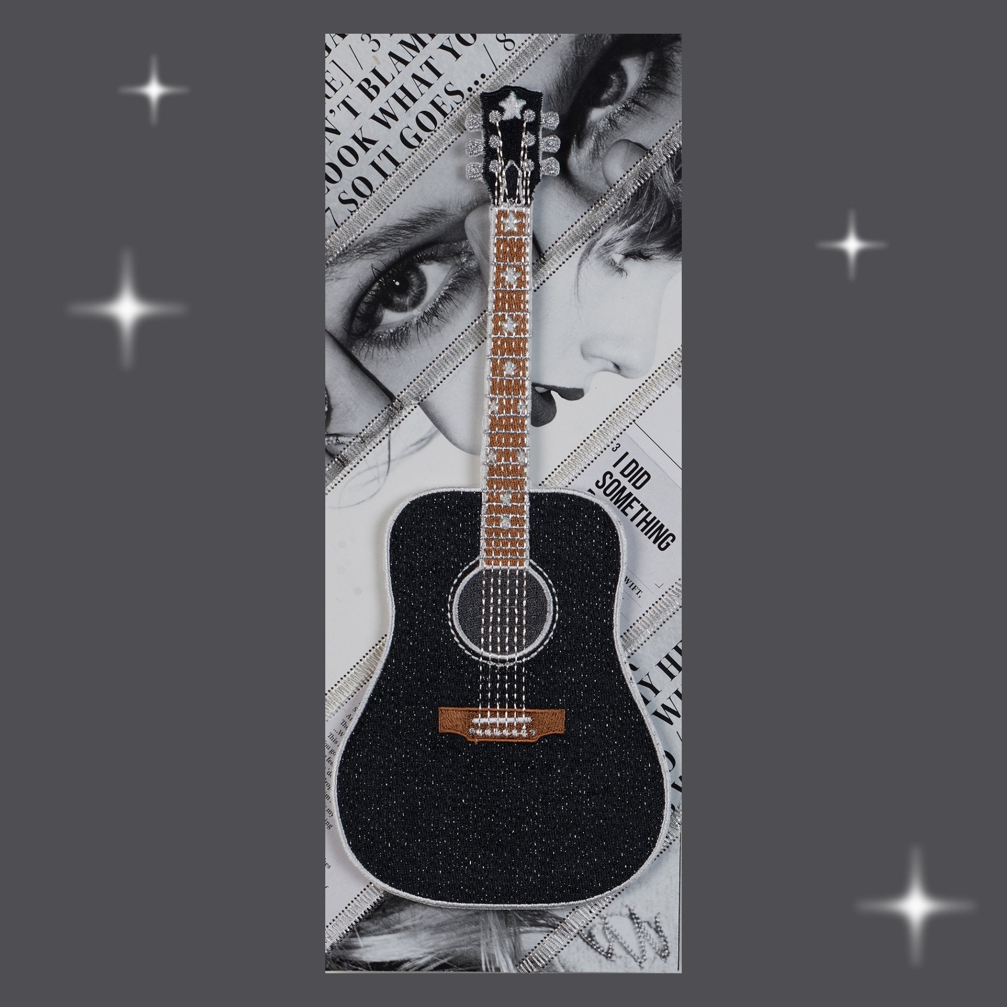 Taylor Swift Reputation Guitar Petite 5"x12" - Stephen Wilson Studio
