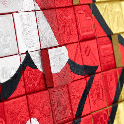 The Rolling Stones, Lips 40x40 Mosaic - Stephen Wilson Studio