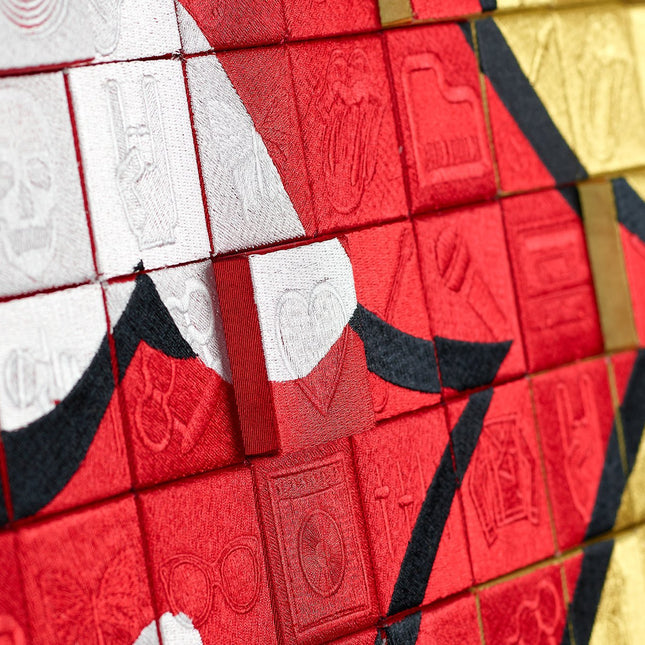 The Rolling Stones, Lips 40x40 Mosaic - Stephen Wilson Studio