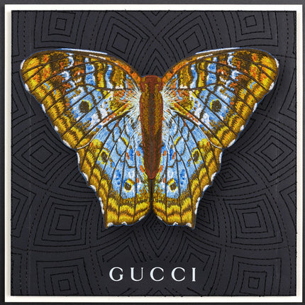 White Peacock Butterfly Framed - Stephen Wilson Studio