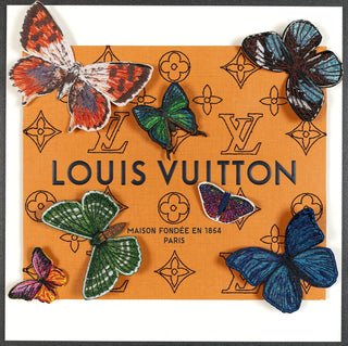 Louis Vuitton Love Blue on Orange by Stephen Wilson