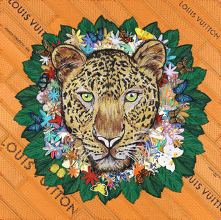 Floral Leopard Deluxe 26" x 26" - Stephen Wilson Studio