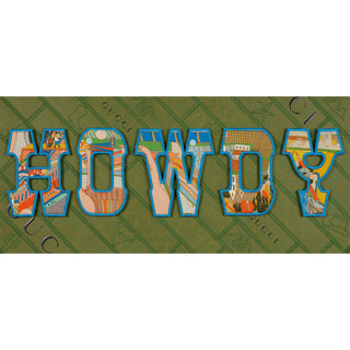 Howdy 26"x12" - Stephen Wilson Studio