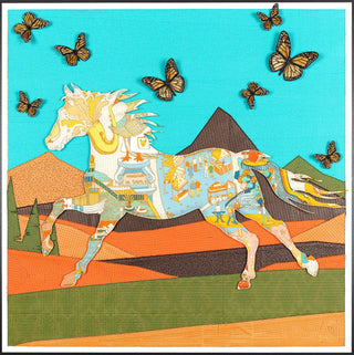 Painted Horse 26"x26" - Stephen Wilson Studio
