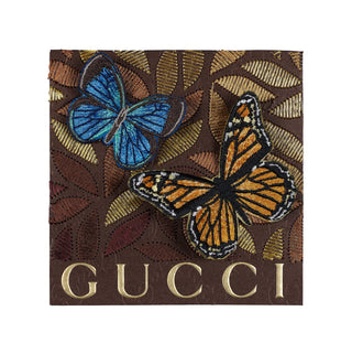 Petite Brown Gucci Floral Petals 5" x 5" - Stephen Wilson Studio
