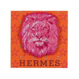 Petite Hermes Pink Strength 5" x 5" - Stephen Wilson Studio