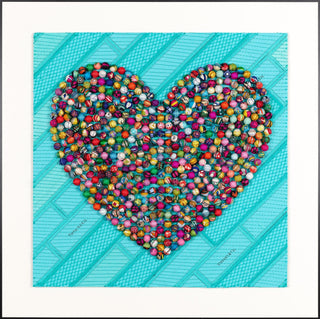 Pom Pom Heart 26" x 26" - Stephen Wilson Studio