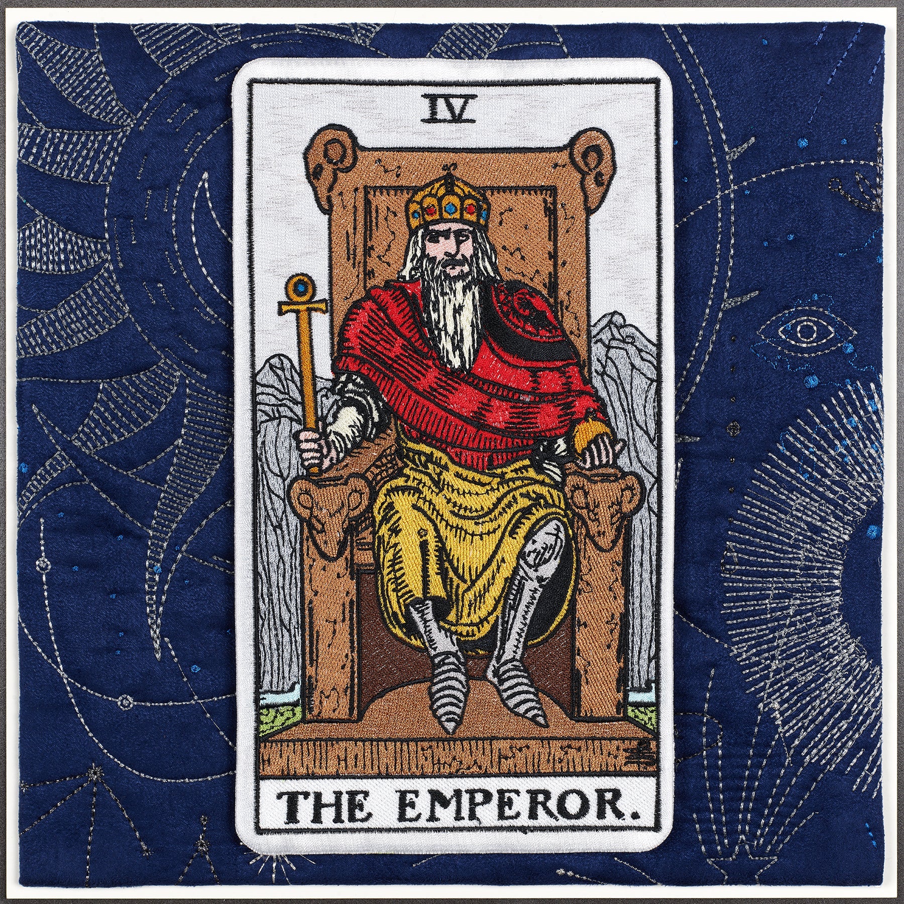 Adskillelse utålmodig Blive gift The Emperor Tarot Card 12" x 12" – Stephen Wilson Studio