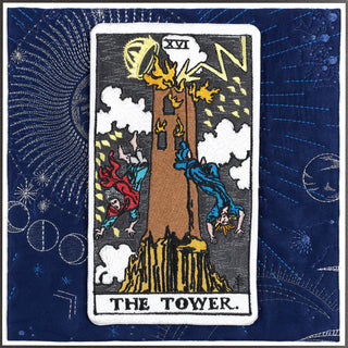 The Tower Tarot Card 12" x 12" - Stephen Wilson Studio